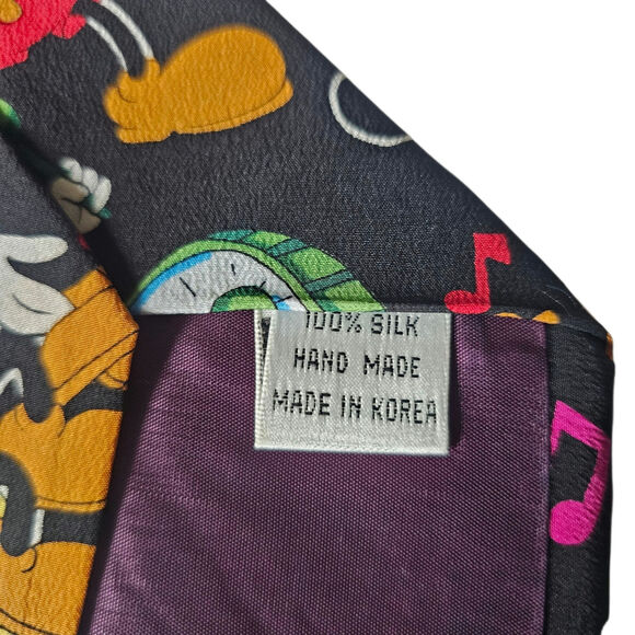 Mickey & Co. by Balancine Inc. The Tie Works Musical Mickey Mouse 100% Silk Tie - Picture 3 of 4